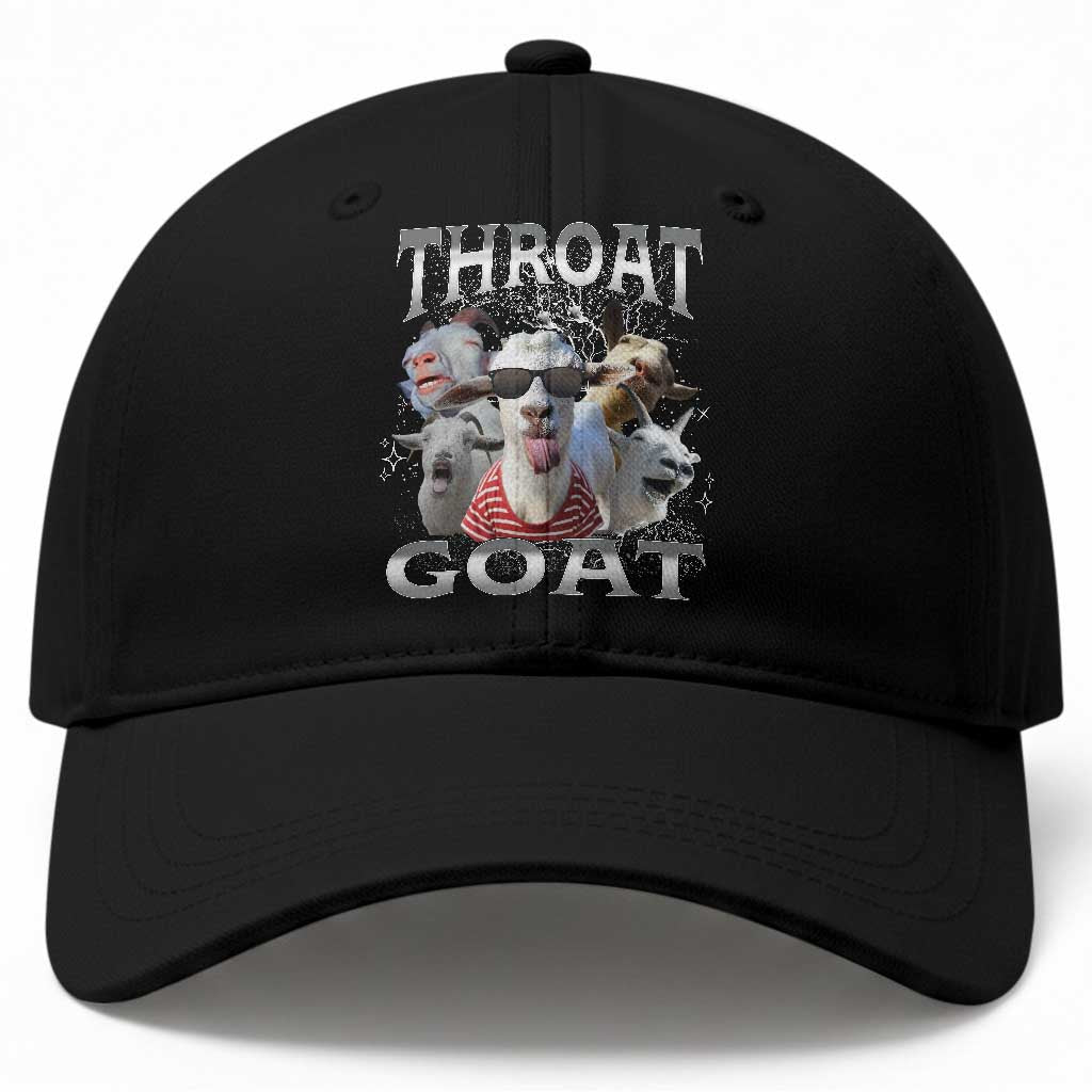 Funny Adult Humor Baseball Cap Throat Goat Meme