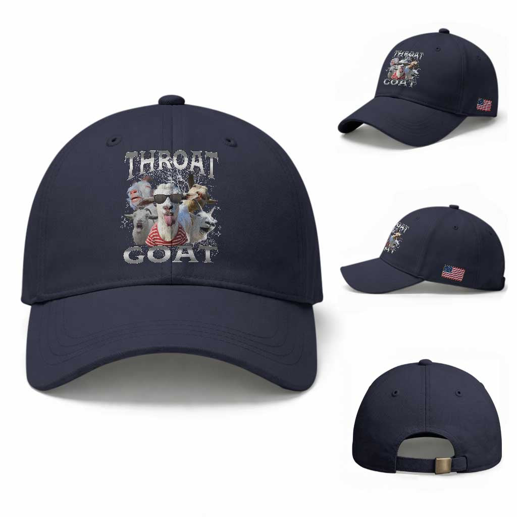 Funny Adult Humor Baseball Cap Throat Goat Meme