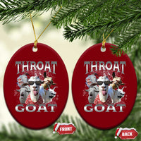 Funny Adult Humor Ceramic Ornament Throat Goat Meme - Wonder Print Shop