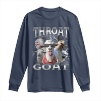 Funny Adult Humor Long Sleeve Shirt Throat Goat Meme - Wonder Print Shop