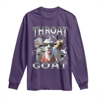 Funny Adult Humor Long Sleeve Shirt Throat Goat Meme - Wonder Print Shop