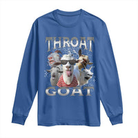 Funny Adult Humor Long Sleeve Shirt Throat Goat Meme - Wonder Print Shop