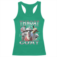 Funny Adult Humor Racerback Tank Top Throat Goat Meme - Wonder Print Shop