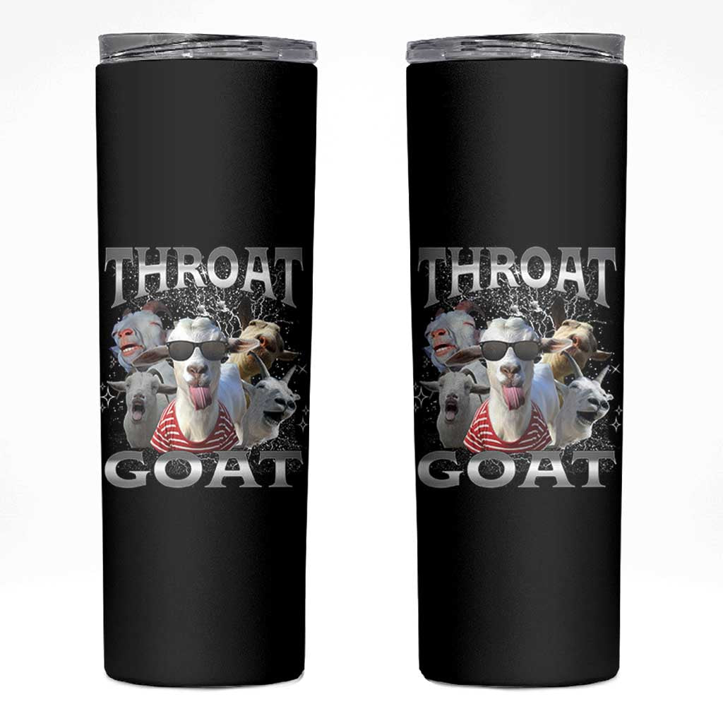 Funny Adult Humor Skinny Tumbler Throat Goat Meme