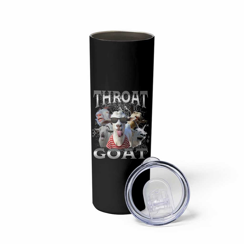 Funny Adult Humor Skinny Tumbler Throat Goat Meme