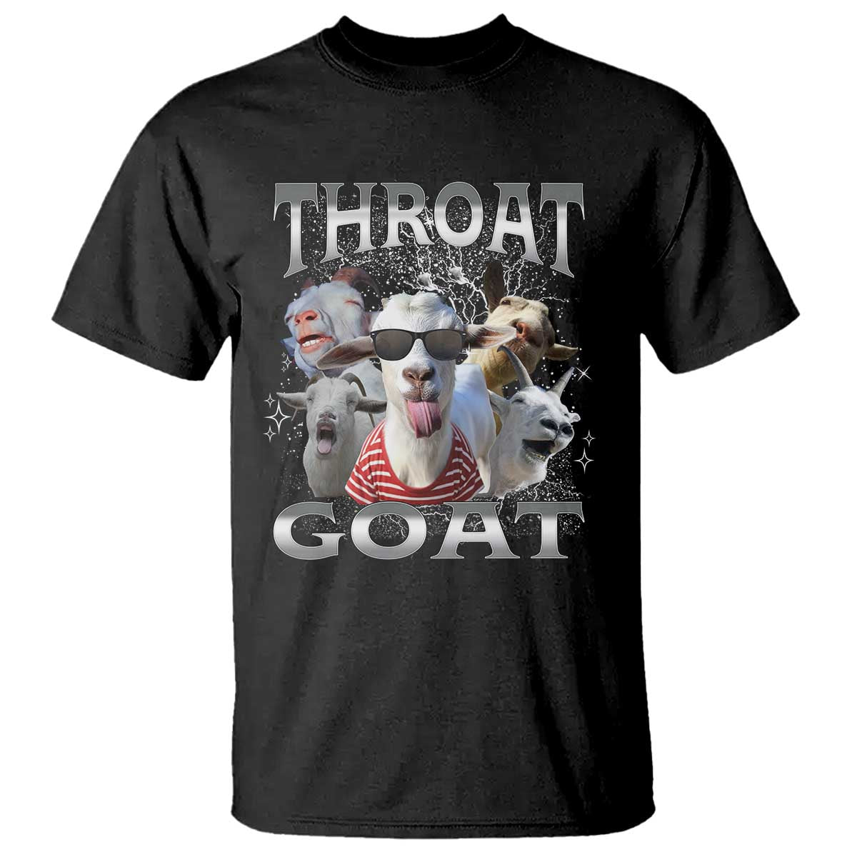 Funny Adult Humor T Shirt Throat Goat Meme - Wonder Print Shop