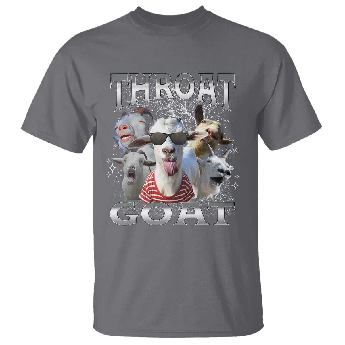 Funny Adult Humor T Shirt Throat Goat Meme - Wonder Print Shop