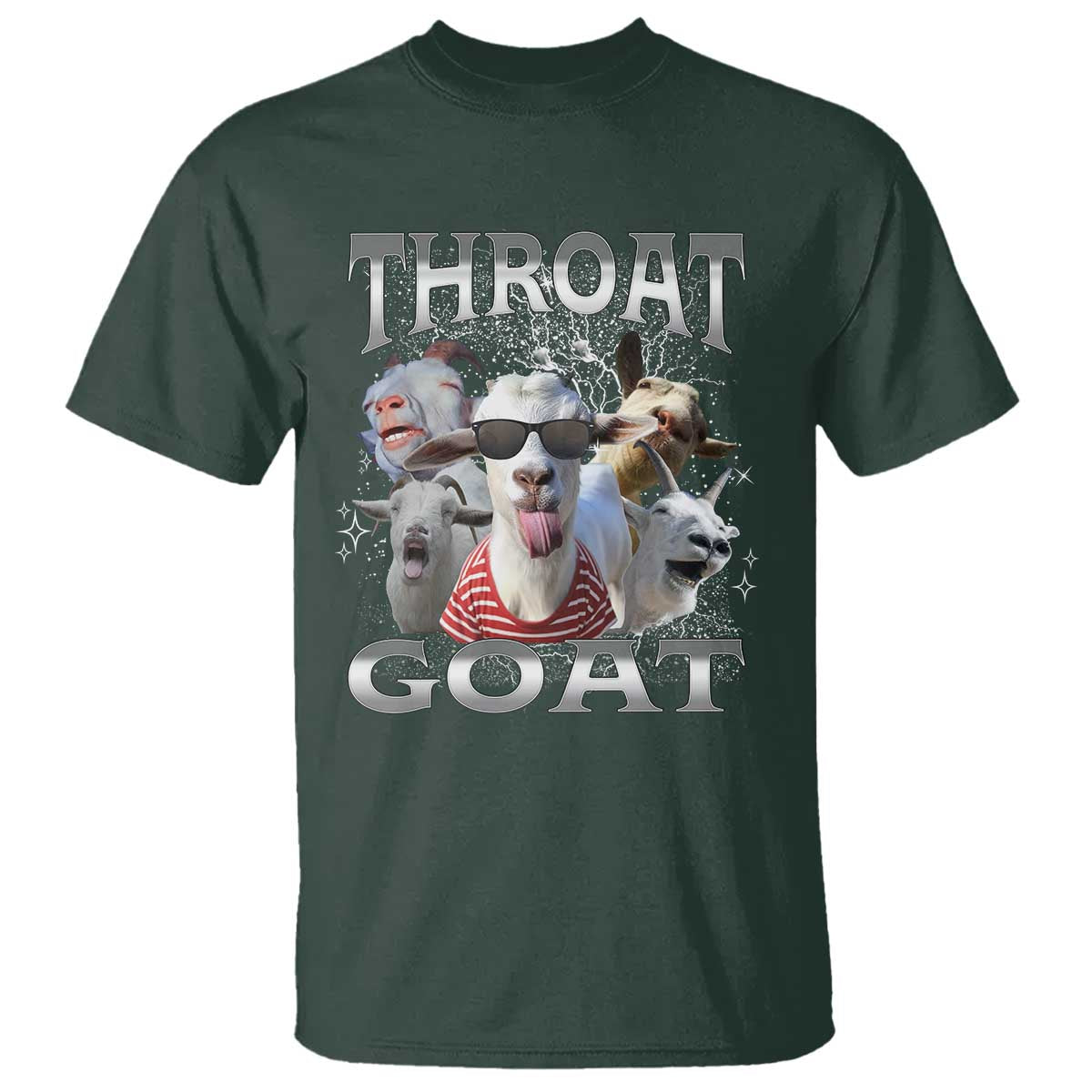 Funny Adult Humor T Shirt Throat Goat Meme - Wonder Print Shop