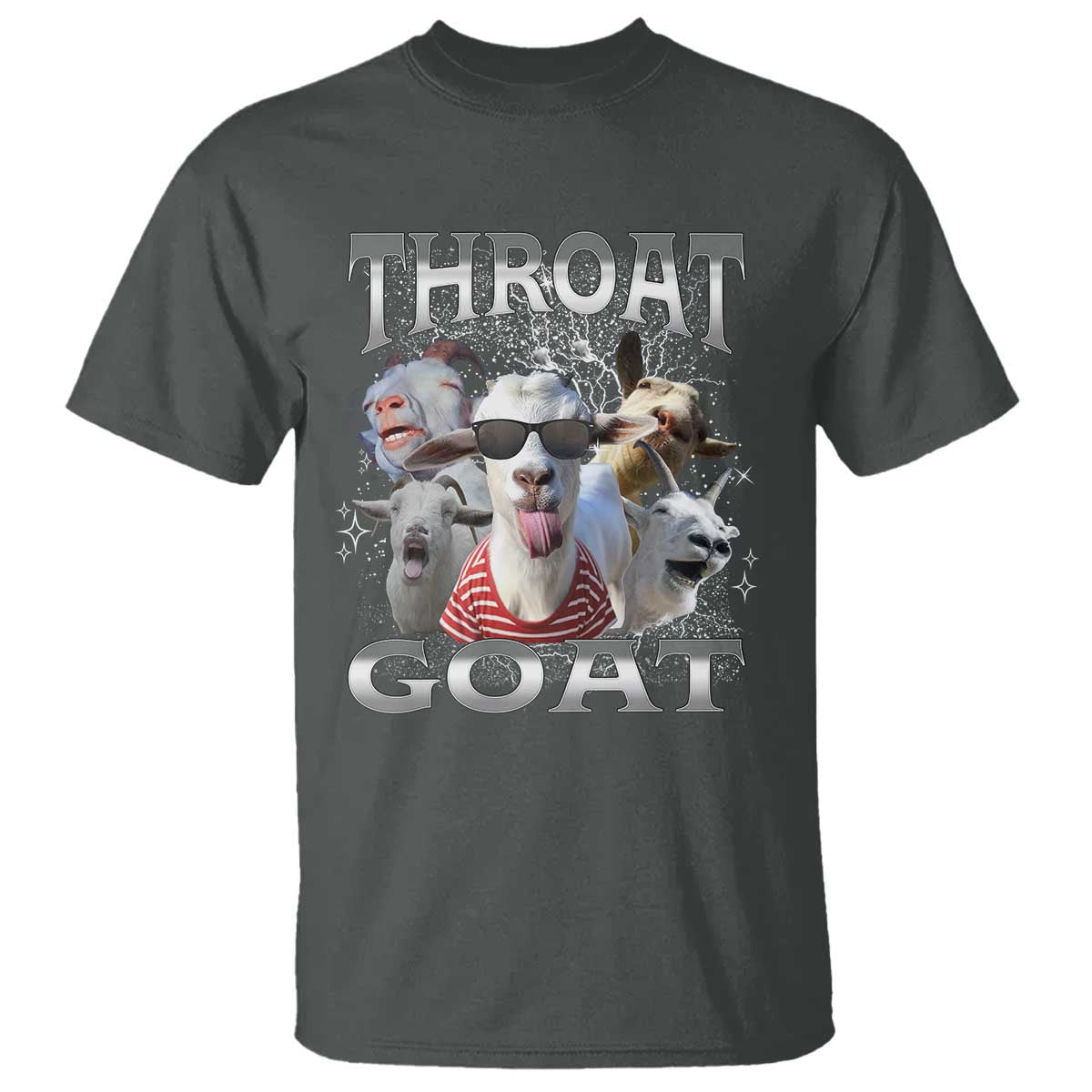 Funny Adult Humor T Shirt Throat Goat Meme - Wonder Print Shop