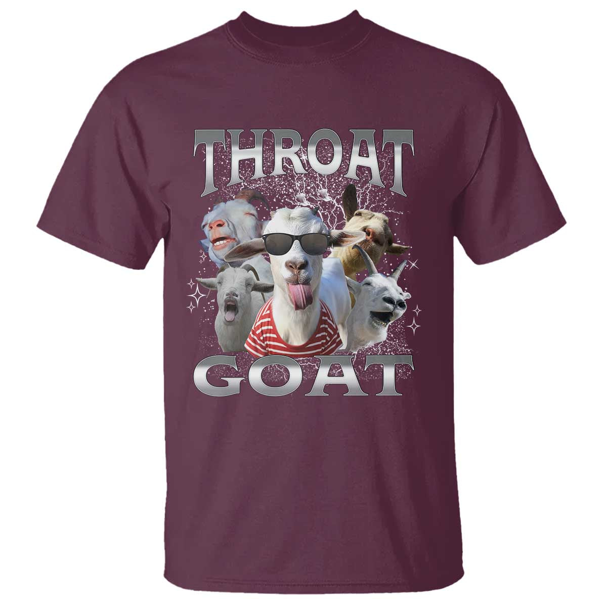 Funny Adult Humor T Shirt Throat Goat Meme - Wonder Print Shop