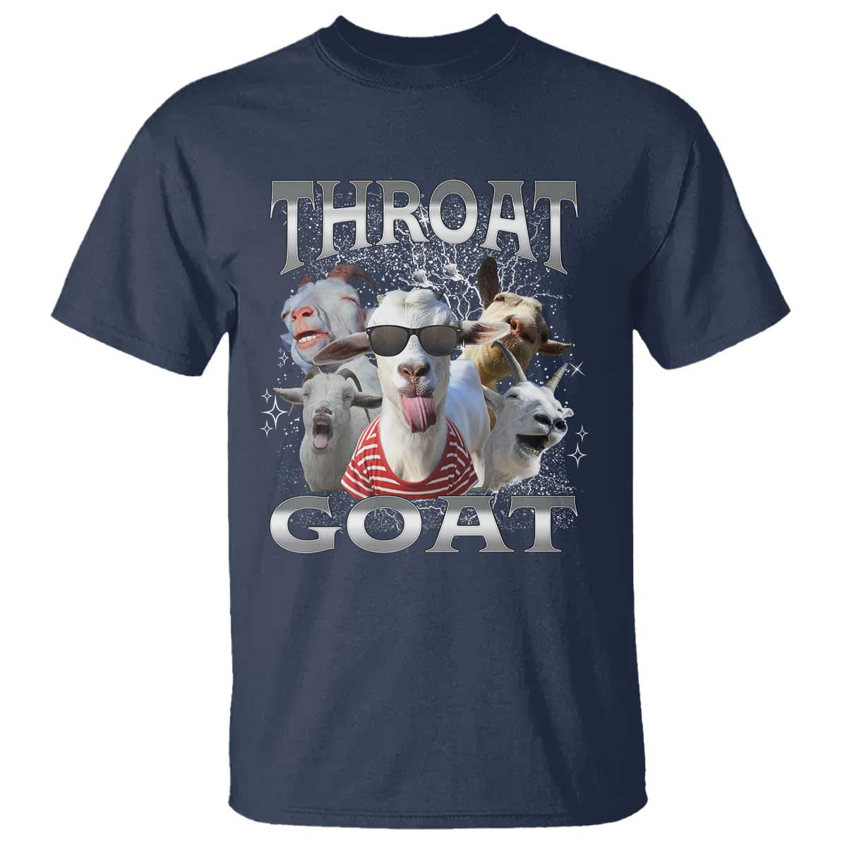 Funny Adult Humor T Shirt Throat Goat Meme - Wonder Print Shop