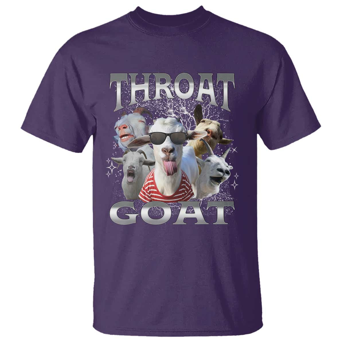 Funny Adult Humor T Shirt Throat Goat Meme - Wonder Print Shop