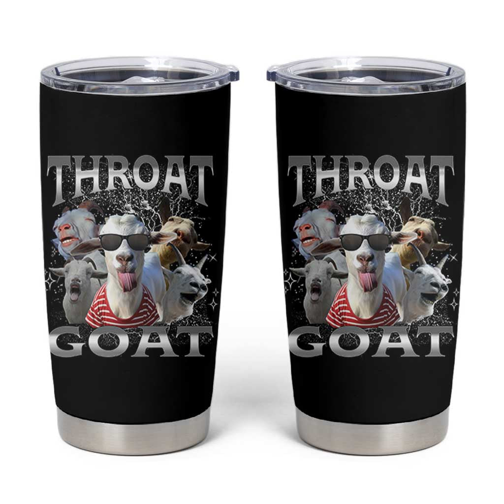 Funny Adult Humor Tumbler Cup Throat Goat Meme
