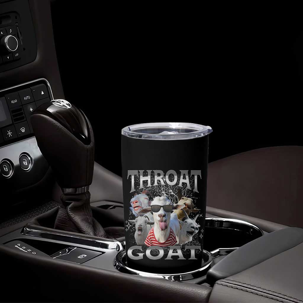 Funny Adult Humor Tumbler Cup Throat Goat Meme
