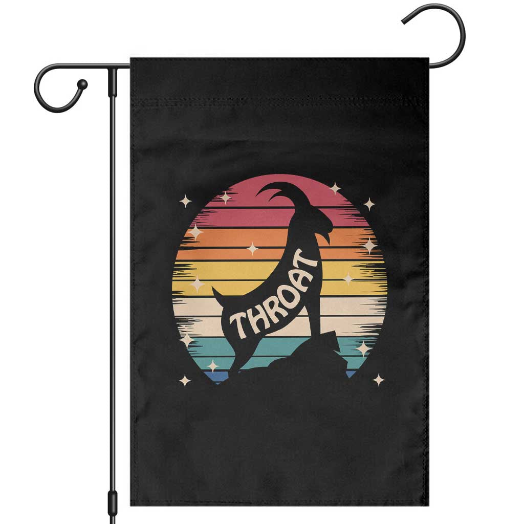 Raunchy Humor Garden Flag Throat Goat Meme Gift - Wonder Print Shop