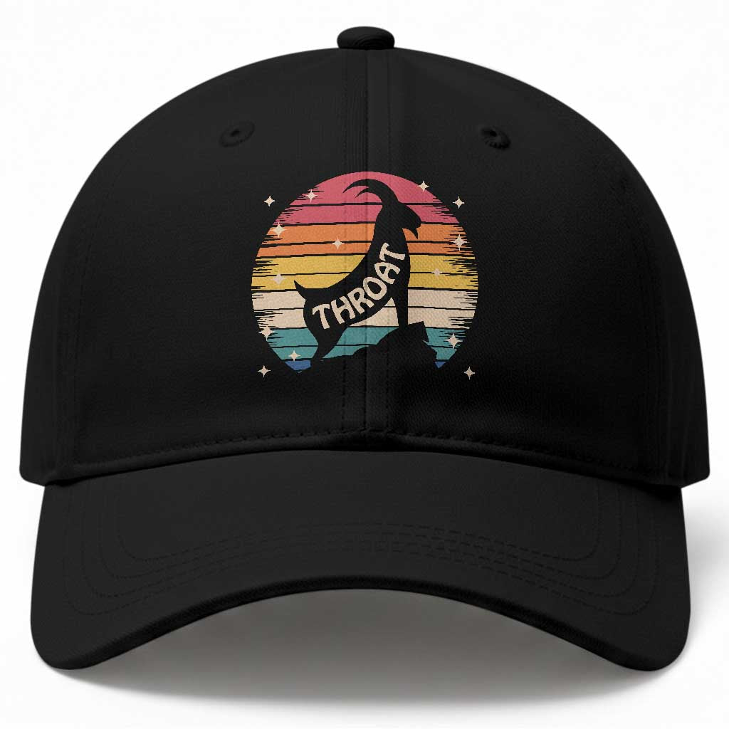 Raunchy Humor Baseball Cap Throat Goat Meme Gift