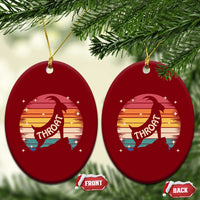 Raunchy Humor Ceramic Ornament Throat Goat Meme Gift - Wonder Print Shop