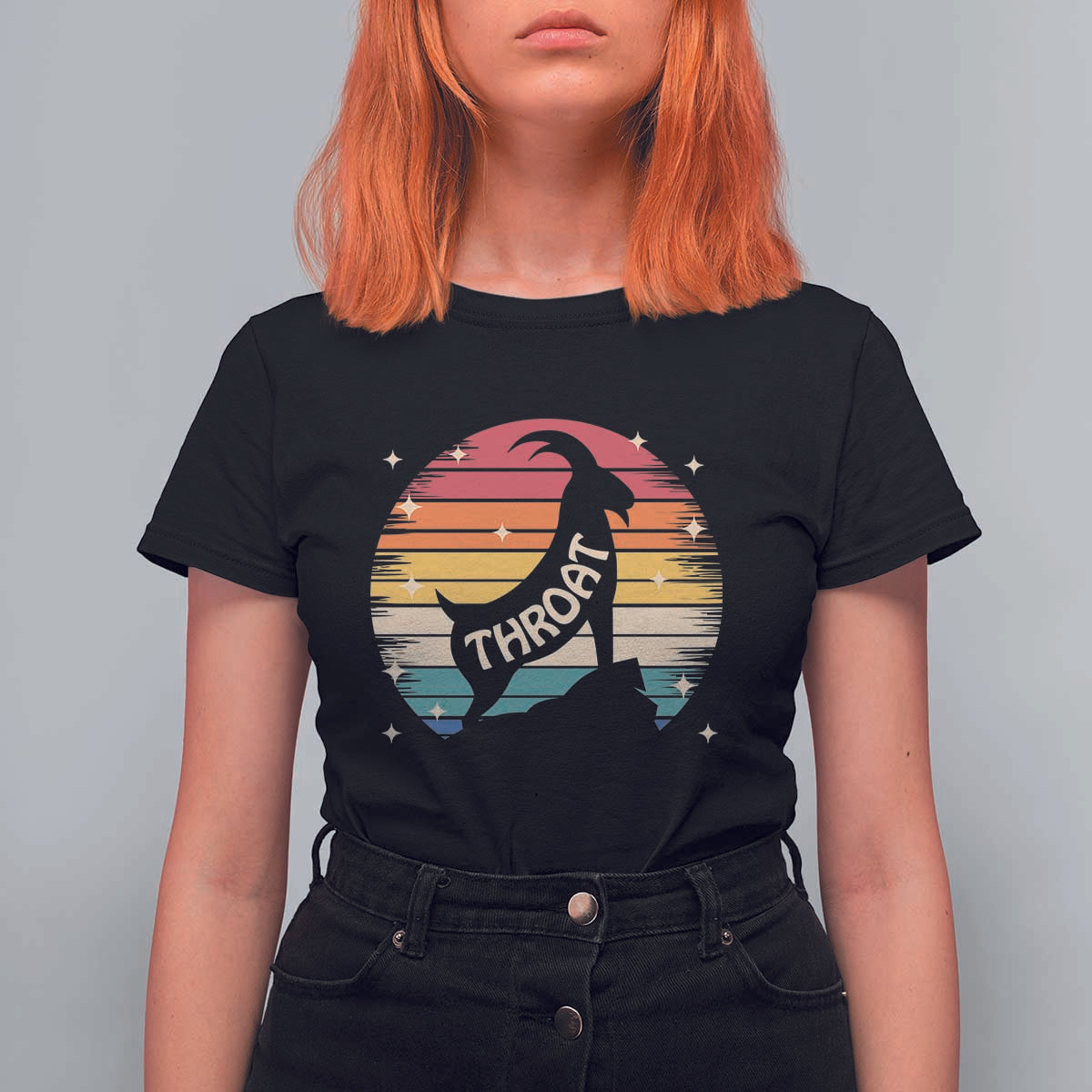 Raunchy Humor T Shirt For Women Throat Goat Meme Gift - Wonder Print Shop