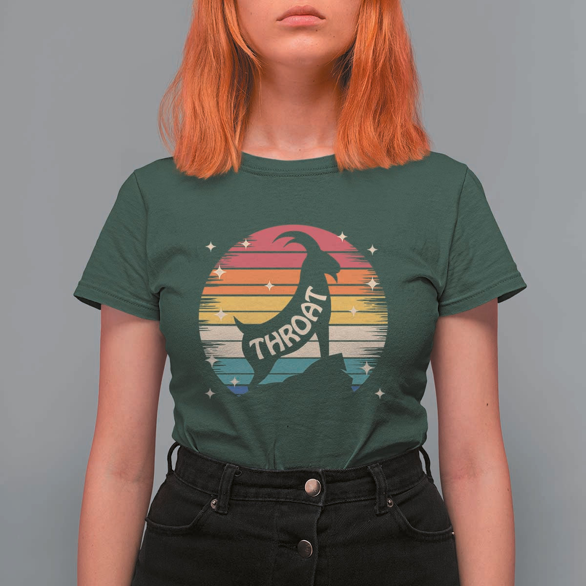 Raunchy Humor T Shirt For Women Throat Goat Meme Gift - Wonder Print Shop