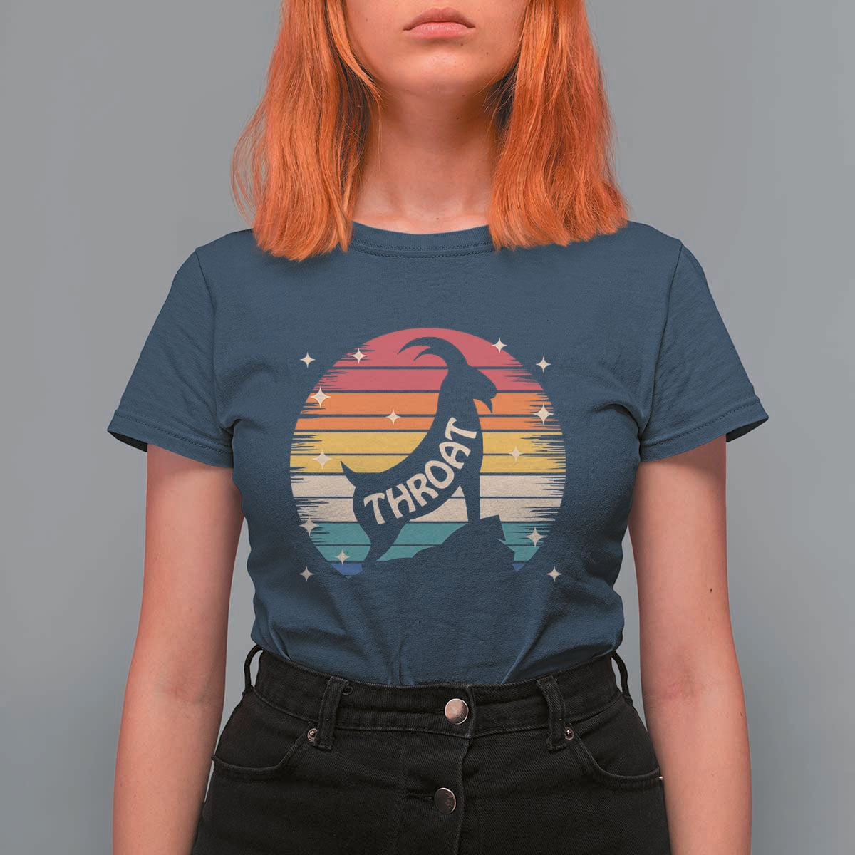 Raunchy Humor T Shirt For Women Throat Goat Meme Gift - Wonder Print Shop
