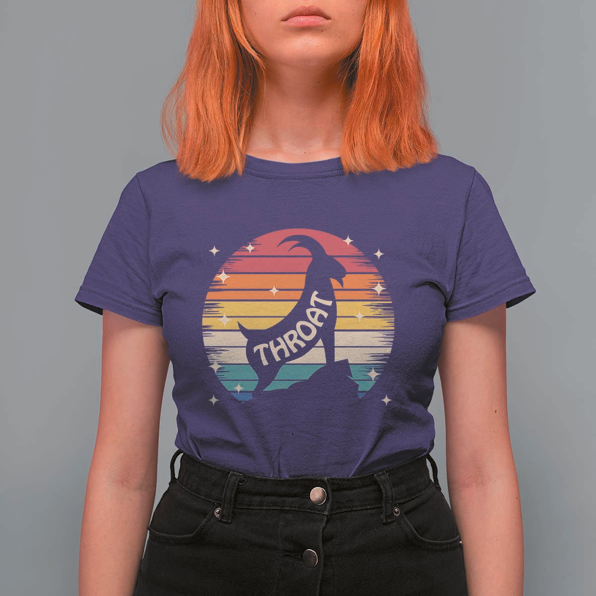 Raunchy Humor T Shirt For Women Throat Goat Meme Gift - Wonder Print Shop