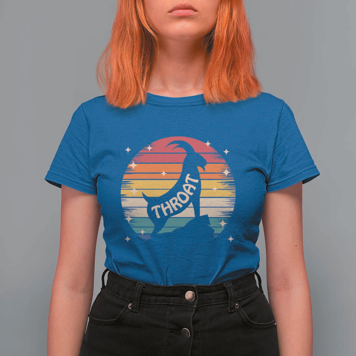 Raunchy Humor T Shirt For Women Throat Goat Meme Gift - Wonder Print Shop