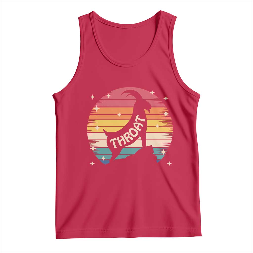 Raunchy Humor Tank Top Throat Goat Meme Gift - Wonder Print Shop