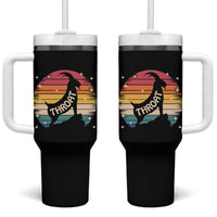 Raunchy Humor Tumbler With Handle Throat Goat Meme Gift