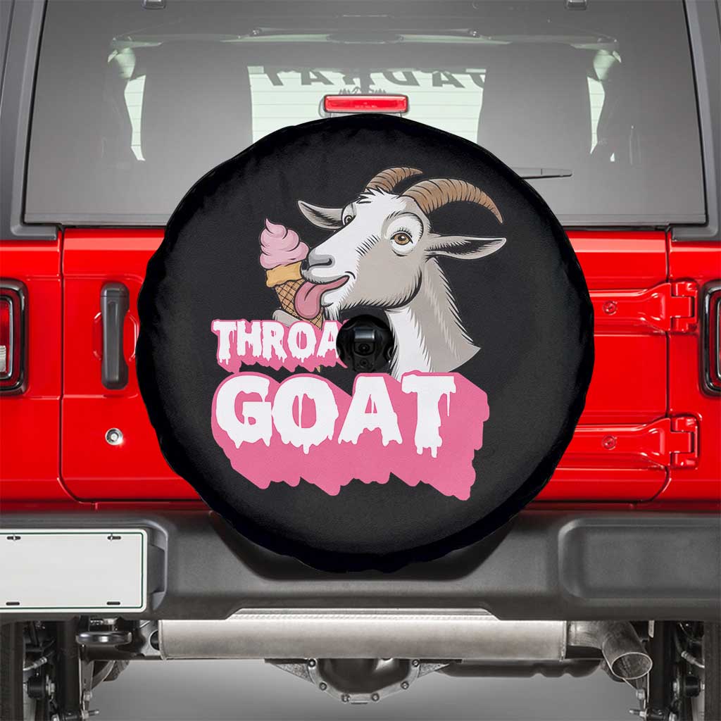 Throat Goat Spare Tire Cover Sarcastic Adult Humor - Wonder Print Shop
