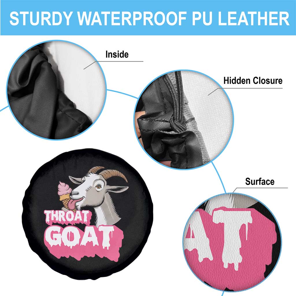 Throat Goat Spare Tire Cover Sarcastic Adult Humor - Wonder Print Shop