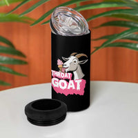 Throat Goat 4 in 1 Can Cooler Tumbler Sarcastic Adult Humor