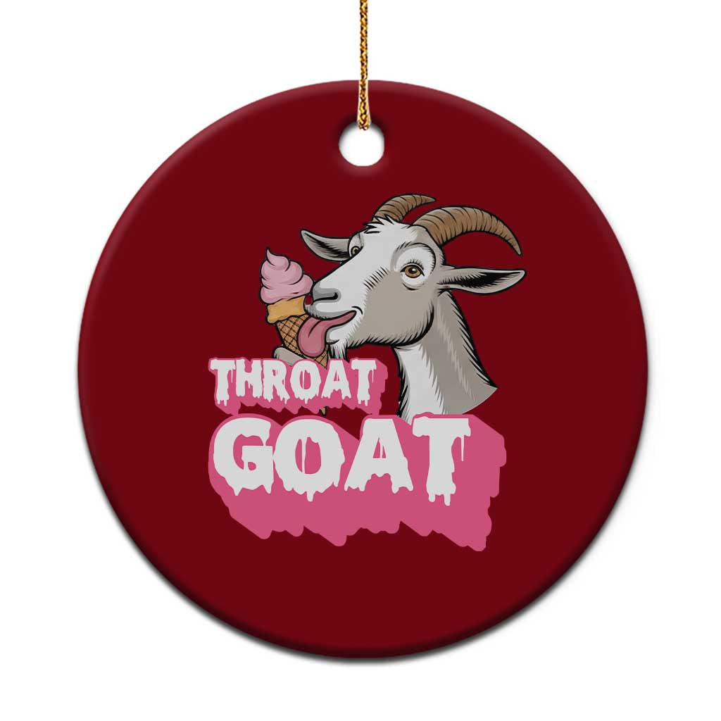 Throat Goat Ceramic Ornament Sarcastic Adult Humor - Wonder Print Shop