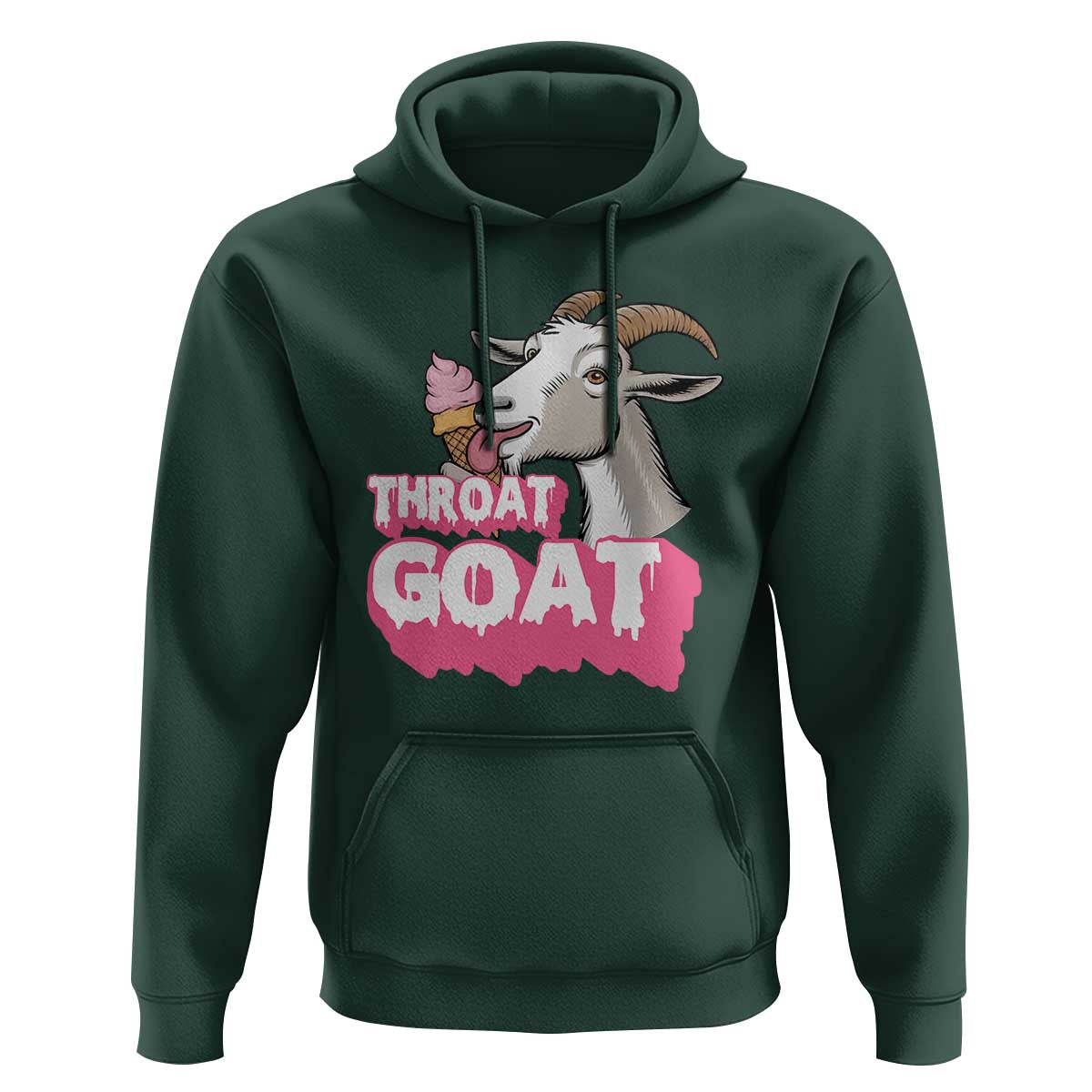 Throat Goat Hoodie Sarcastic Adult Humor - Wonder Print Shop