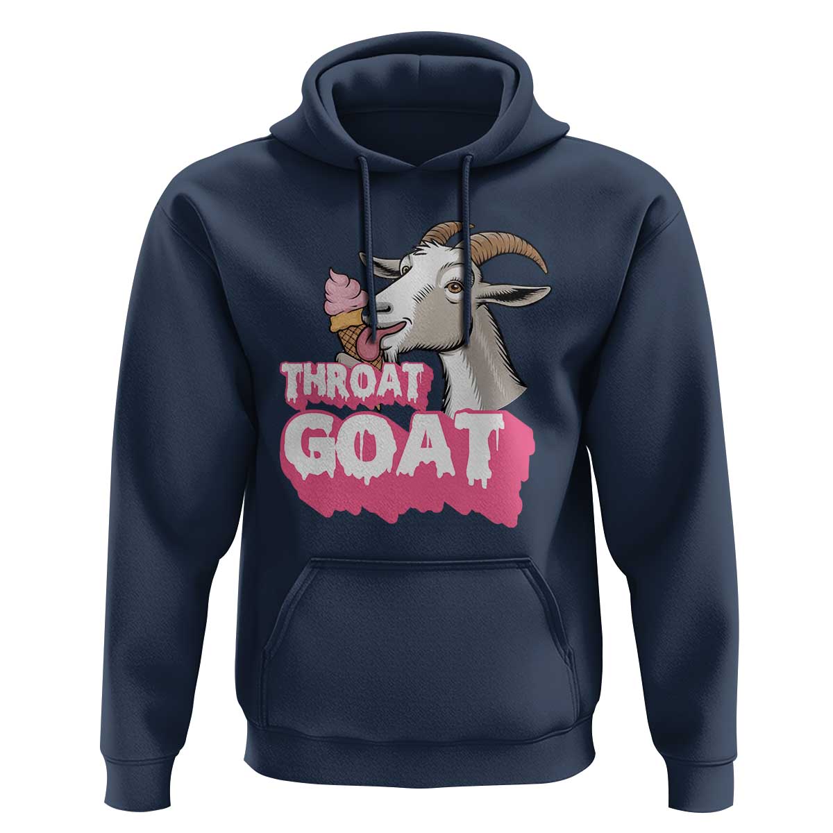 Throat Goat Hoodie Sarcastic Adult Humor - Wonder Print Shop