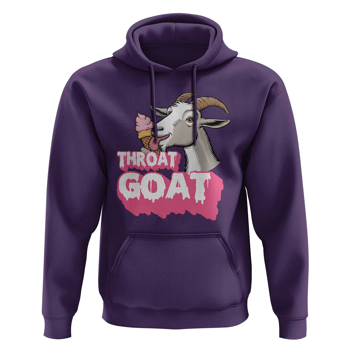 Throat Goat Hoodie Sarcastic Adult Humor - Wonder Print Shop