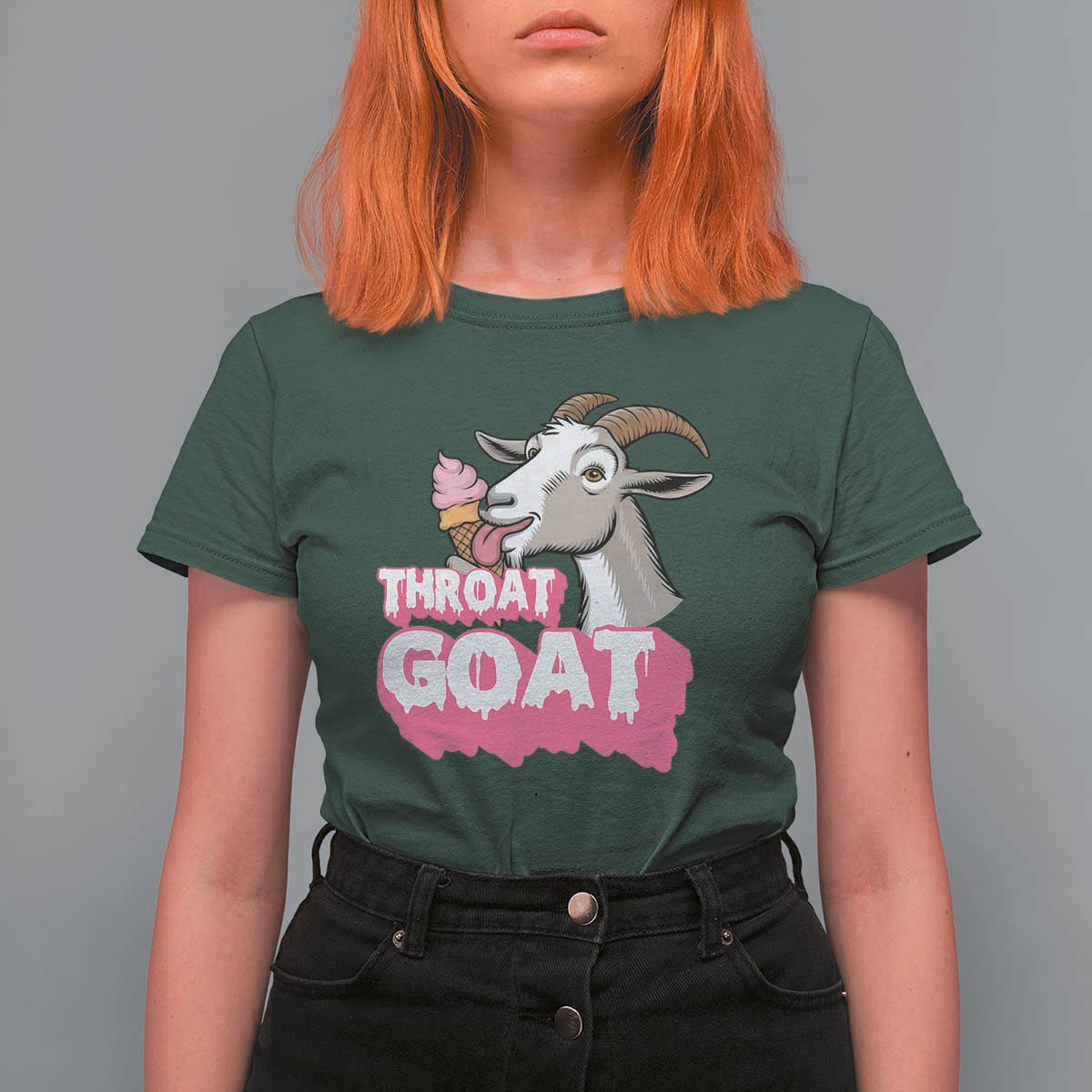 Throat Goat T Shirt For Women Sarcastic Adult Humor - Wonder Print Shop