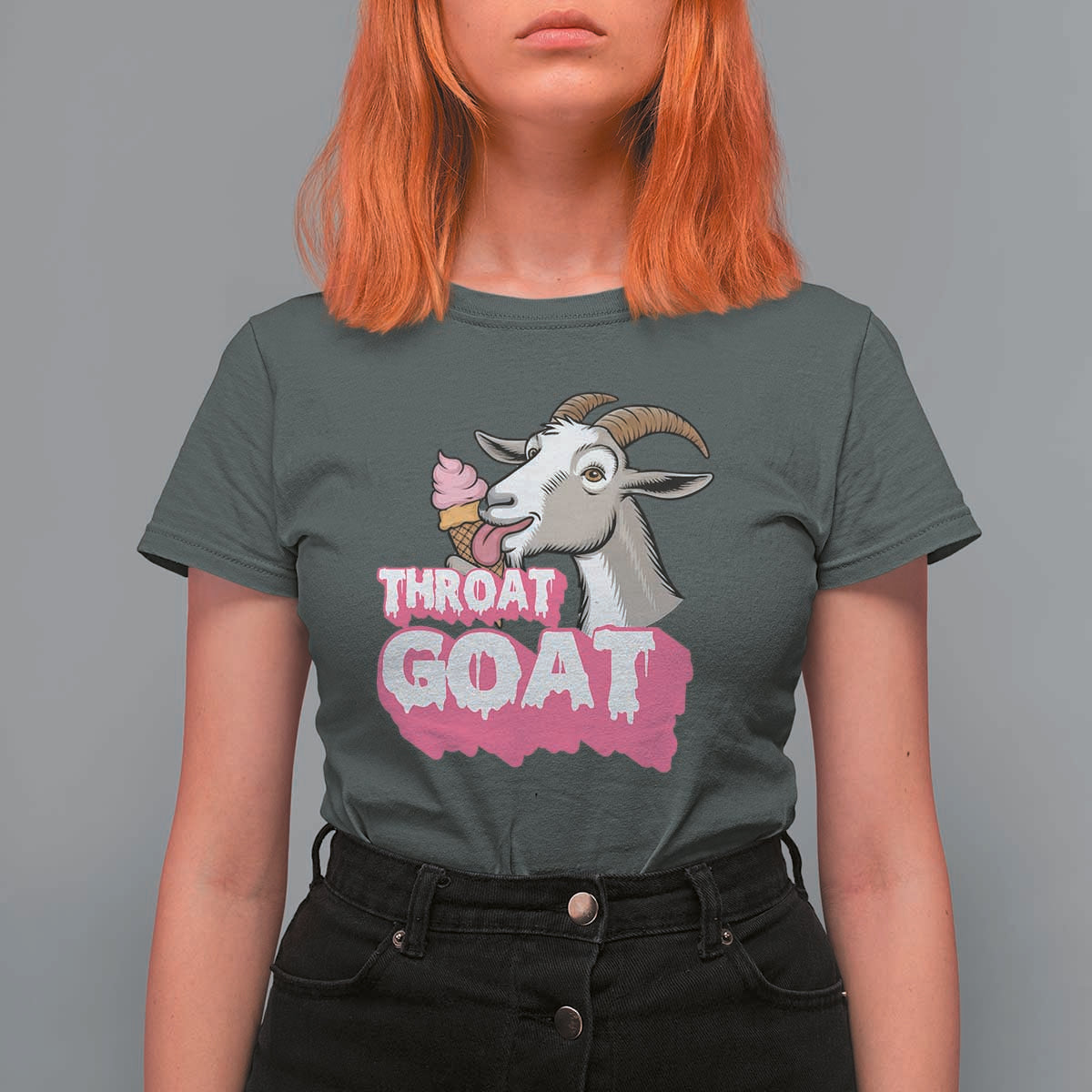 Throat Goat T Shirt For Women Sarcastic Adult Humor - Wonder Print Shop