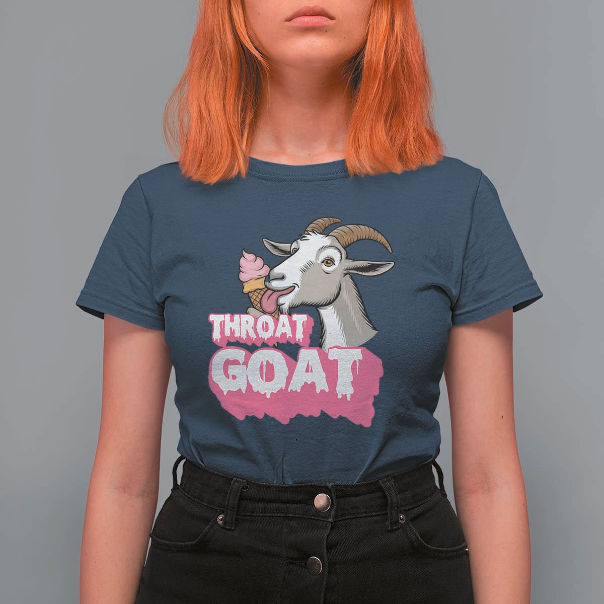 Throat Goat T Shirt For Women Sarcastic Adult Humor - Wonder Print Shop