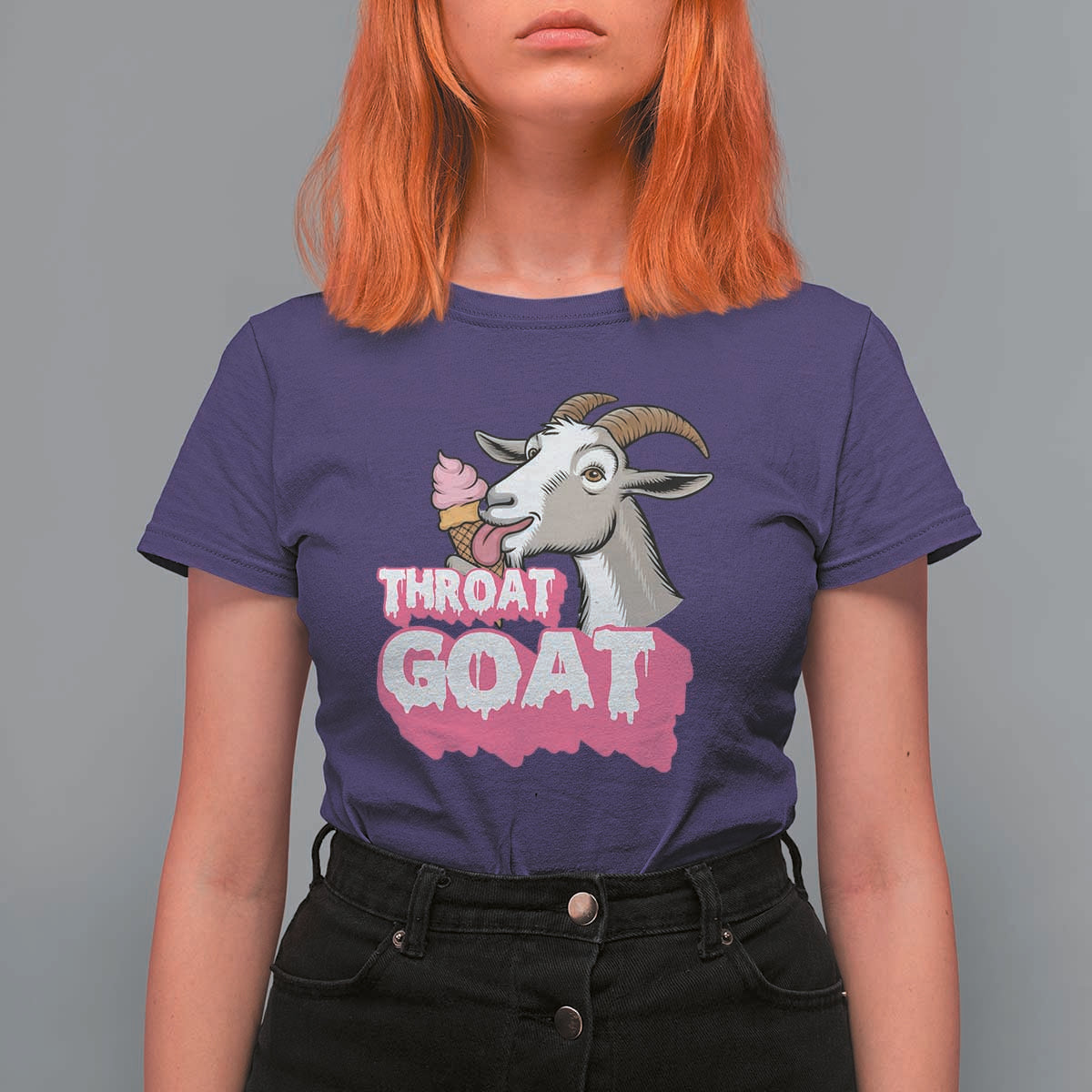 Throat Goat T Shirt For Women Sarcastic Adult Humor - Wonder Print Shop