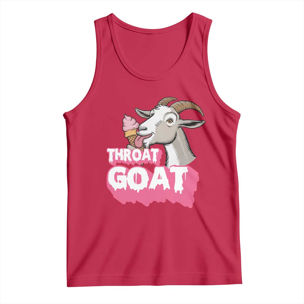 Throat Goat Tank Top Sarcastic Adult Humor - Wonder Print Shop
