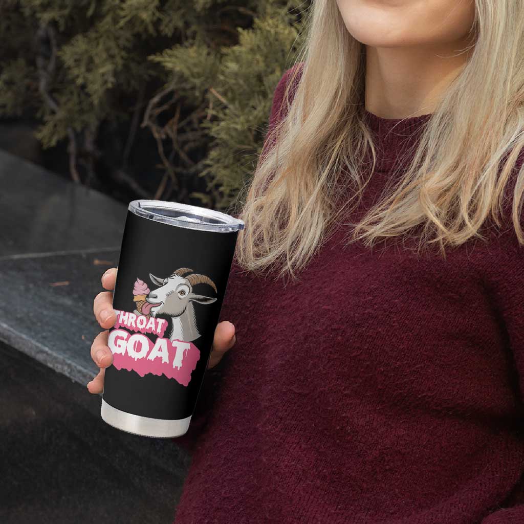 Throat Goat Tumbler Cup Sarcastic Adult Humor