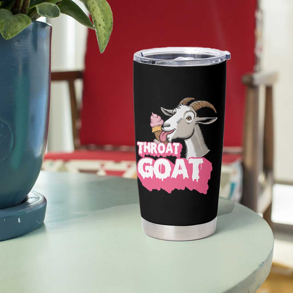Throat Goat Tumbler Cup Sarcastic Adult Humor
