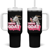 Throat Goat Tumbler With Handle Sarcastic Adult Humor