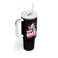 Throat Goat Tumbler With Handle Sarcastic Adult Humor