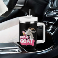 Throat Goat Tumbler With Handle Sarcastic Adult Humor