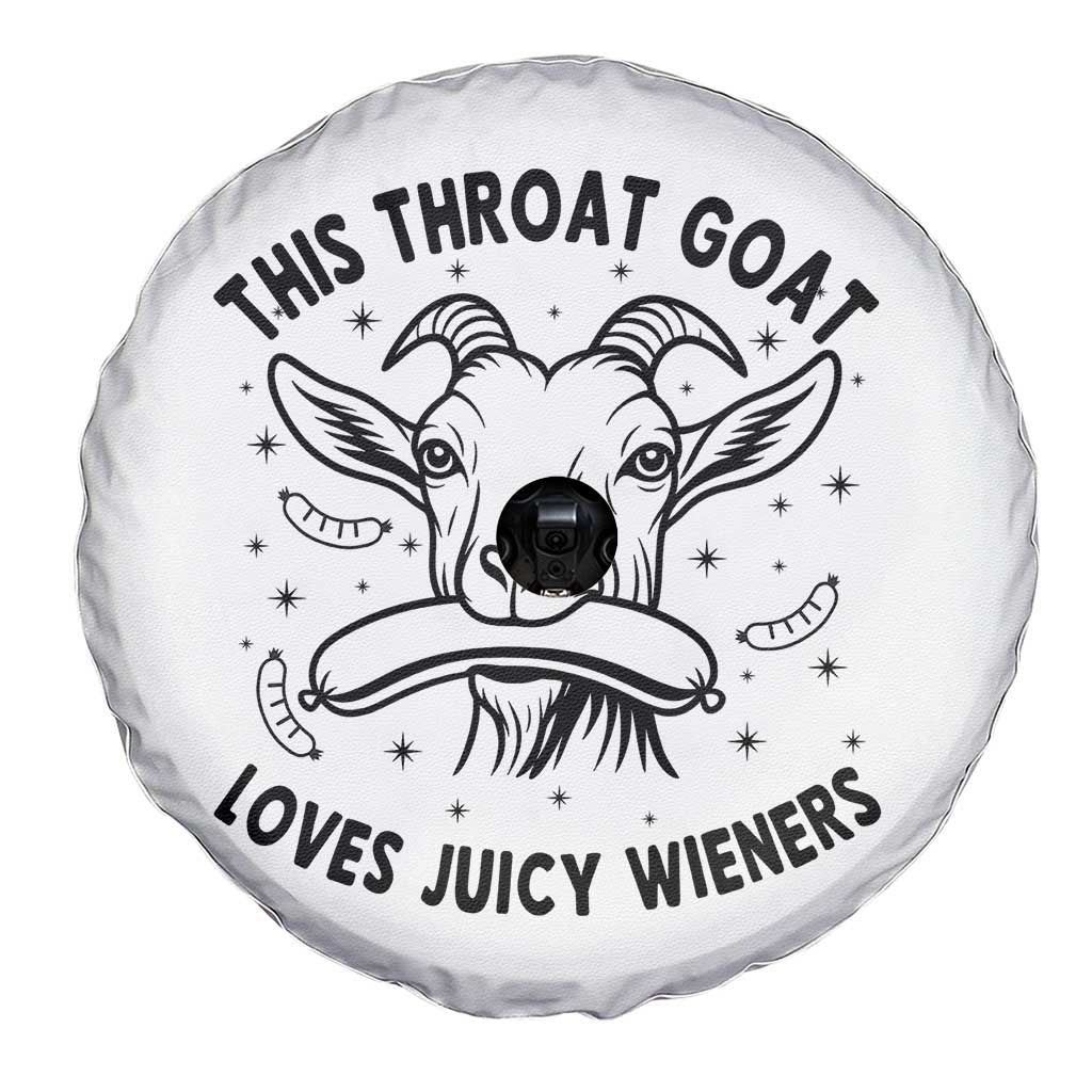 This Throat Goat Loves Juicy Wieners Spare Tire Cover Funny Adult Humor - Wonder Print Shop