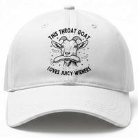 This Throat Goat Loves Juicy Wieners Baseball Cap Funny Adult Humor