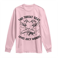 This Throat Goat Loves Juicy Wieners Long Sleeve Shirt Funny Adult Humor - Wonder Print Shop