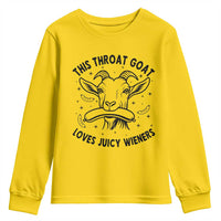 This Throat Goat Loves Juicy Wieners Youth Sweatshirt Funny Adult Humor - Wonder Print Shop