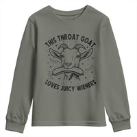 This Throat Goat Loves Juicy Wieners Youth Sweatshirt Funny Adult Humor - Wonder Print Shop